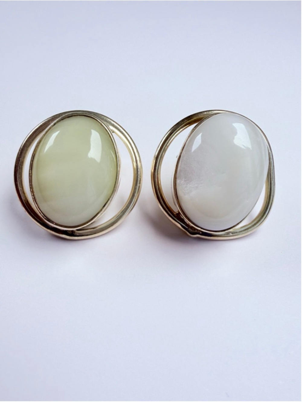 Taxco Modernist Iris Banded Agate Sterling Silver 925 VTG Earrings Mexico TV-41
